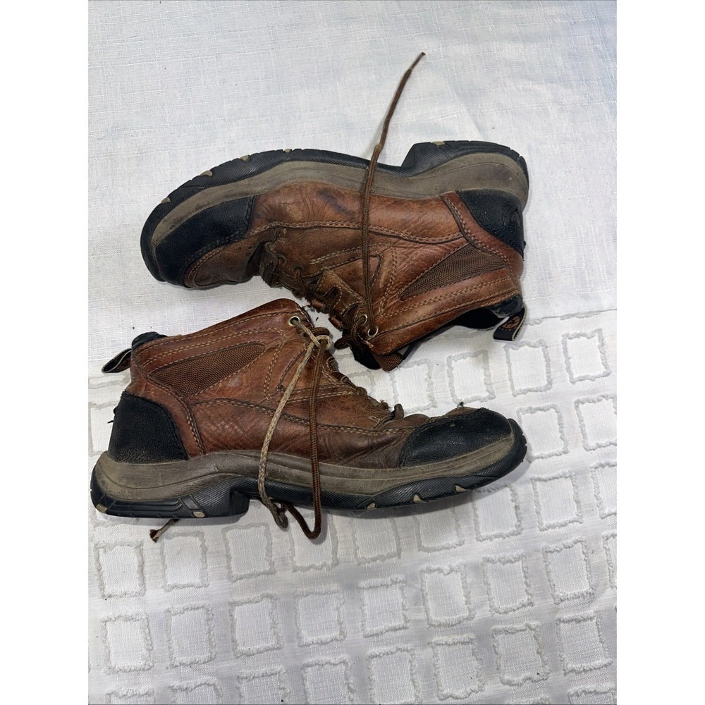 Ariat Terrain Mens Brown Leather Hiking Work Boots Ankle Lace Up Size 8.5 M